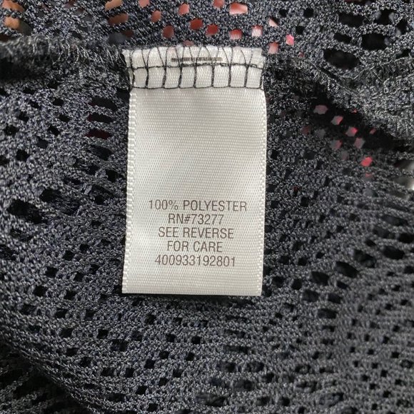 L Croft & Barrow Black Mesh Swim Coverup w/Bead Accents at Front Shoulders - Picture 8 of 9